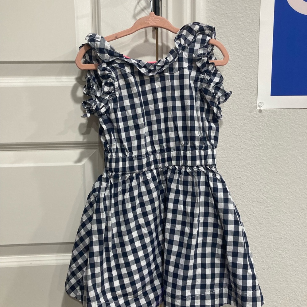 Crewcuts Navy and White Checkered Dress